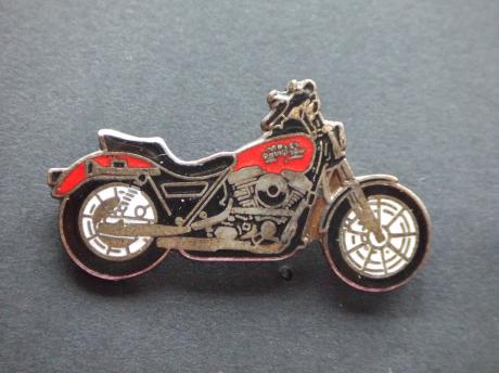 Harley Davidson motor rood-zwart model